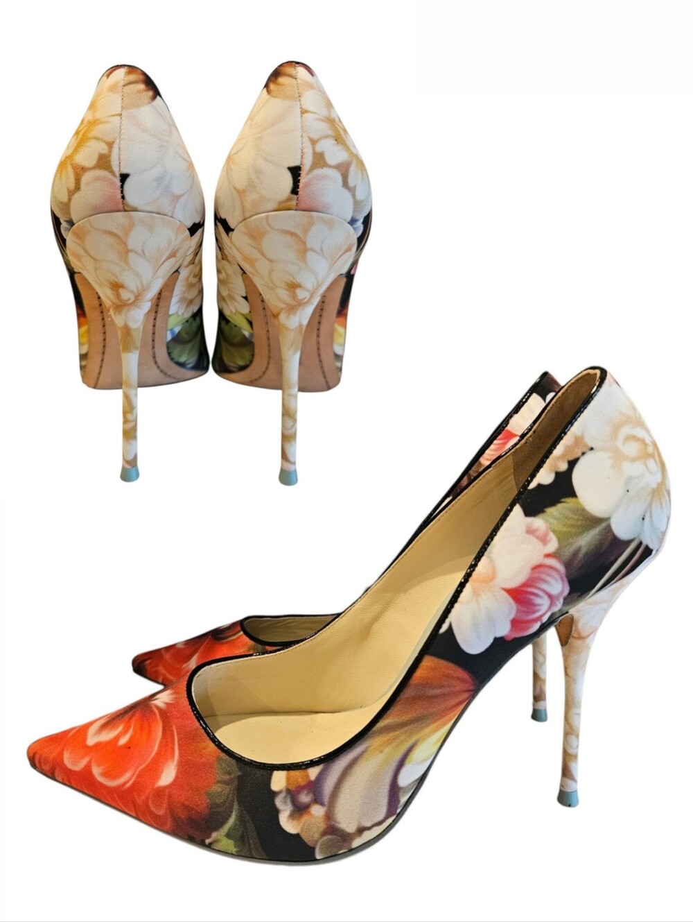Sophia Webster J.Crew Floral Pumps Stilletos Heels Summer Wedding Party Shoes